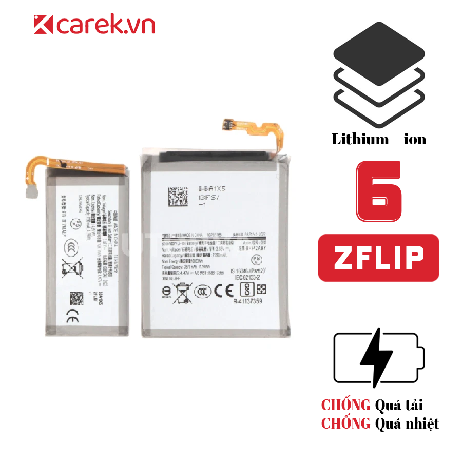 Pin Samsung Galaxy Z Flip 6