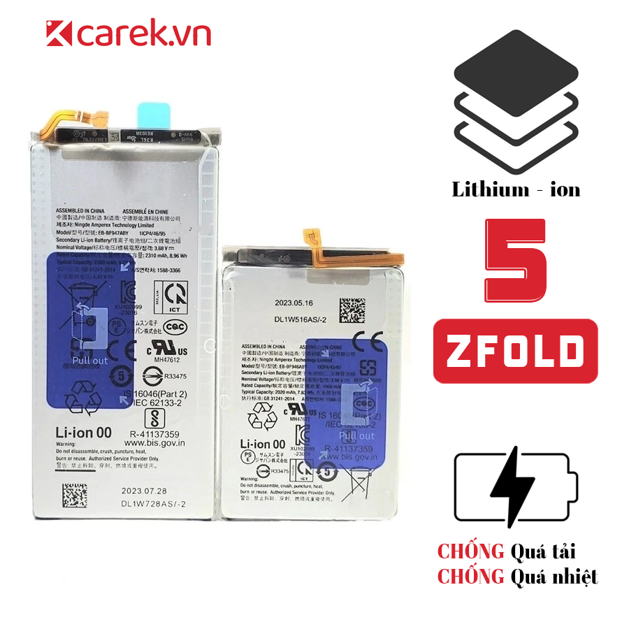 Pin Samsung Galaxy Z Fold 5