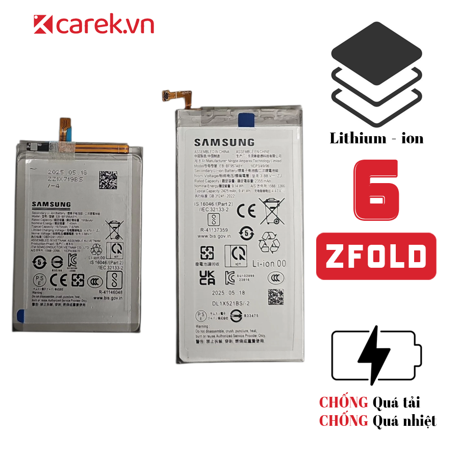 Pin Samsung Galaxy Z Fold 6