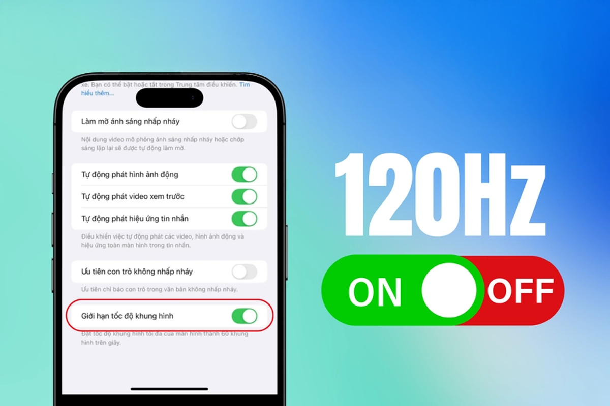 Ưu và nhược điểm khi tắt 120Hz Ưu và nhược điểm khi tắt 120Hz