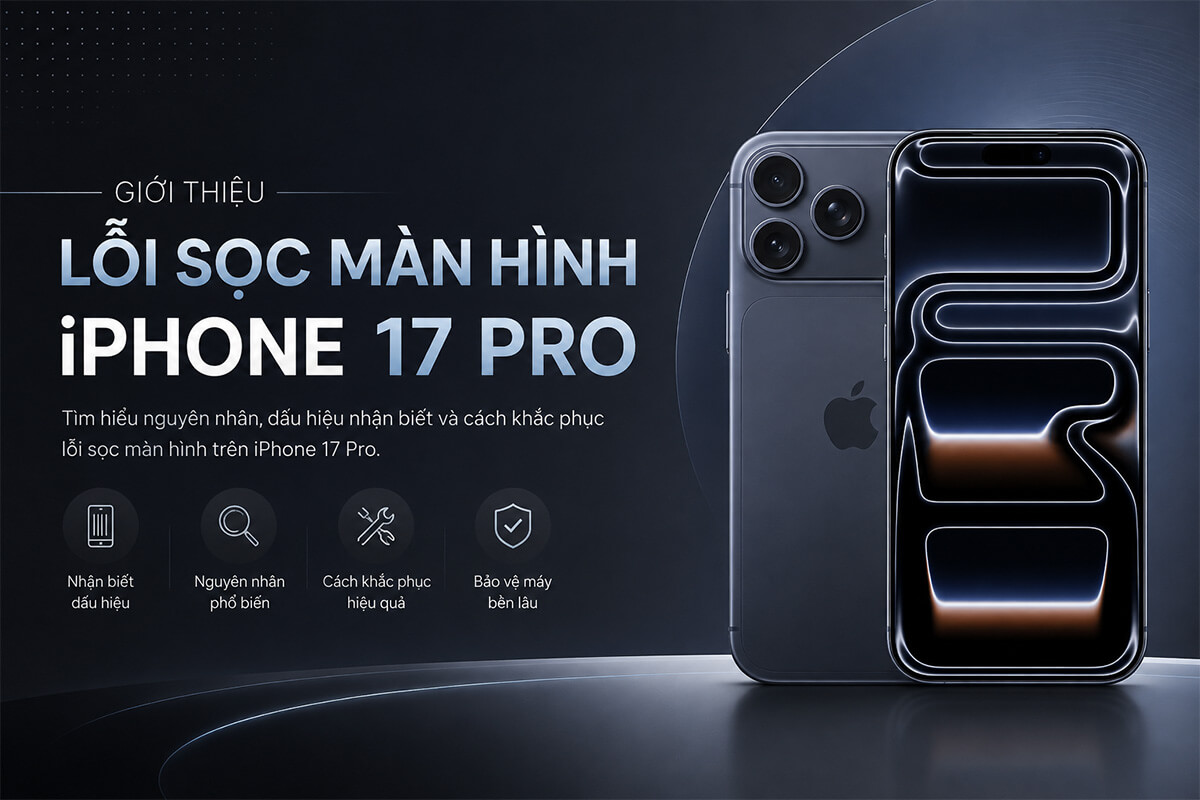 Sọc màn hình iPhone 17 Pro